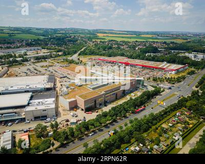 Umbau des Kaufparks Dresden-Nickern durch den Investor Krieger Stockfoto