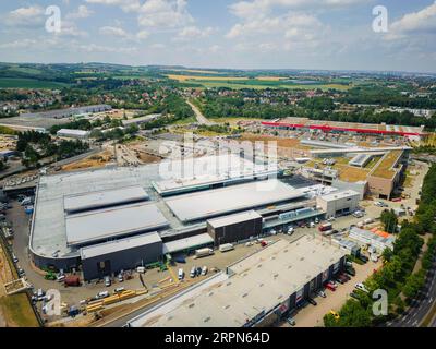 Umbau des Kaufparks Dresden-Nickern durch den Investor Krieger Stockfoto