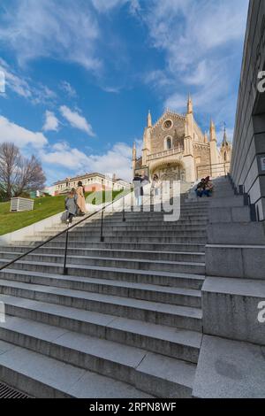 Madrid, Spanien - 5. September 2023: San Jeronimo el Real (der königliche Heilige Jerome) römisch-katholische Kirche des 16. Jahrhunderts im Zentrum von Madrid (Sp Stockfoto