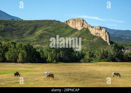 Highway of the Legends im Spanish Peaks Mountain von Colorado Stockfoto