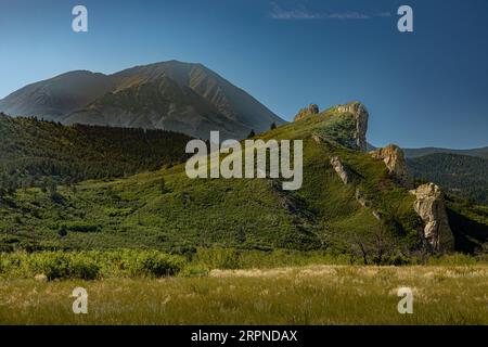 Highway of the Legends im Spanish Peaks Mountain von Colorado Stockfoto