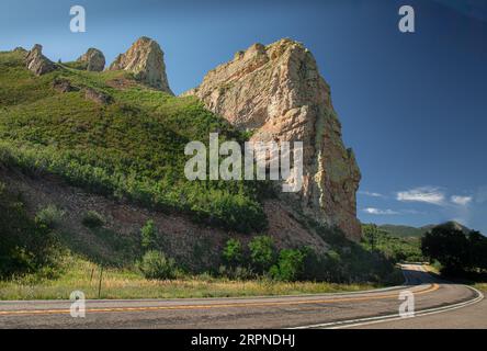 Highway of the Legends im Spanish Peaks Mountain von Colorado Stockfoto