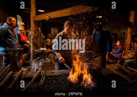 Tag des traditionellen Handwerks im Erzgebirge Stockfoto