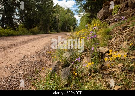 Highway of the Legends im Spanish Peaks Mountain von Colorado Stockfoto