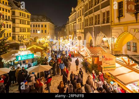 Weihnachtsmarkt in der Altstadt von Goerlitz Stockfoto