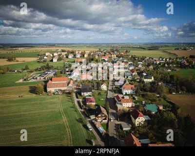 Großweitzschen ist eine Großgemeinde im Norden des Landkreises Mittelsachsen, Freistaat Sachsen Stockfoto