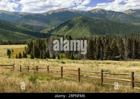 Highway of the Legends im Spanish Peaks Mountain von Colorado Stockfoto