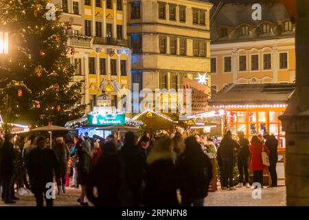 Weihnachtsmarkt in der Altstadt von Goerlitz Stockfoto