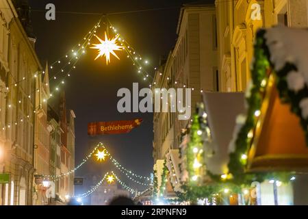 Weihnachtsmarkt in der Altstadt von Goerlitz Stockfoto