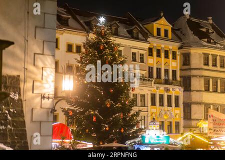 Weihnachtsmarkt in der Altstadt von Goerlitz Stockfoto