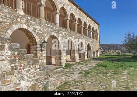 Restauriertes Gebäude in Apollonia, Albanien Stockfoto