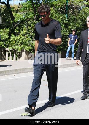Venedig, Italien. September 2023. Tag 7 - Leute von Venedig - Jacob Elordi spaziert durch das Lido Credit: Independent Photo Agency/Alamy Live News Stockfoto