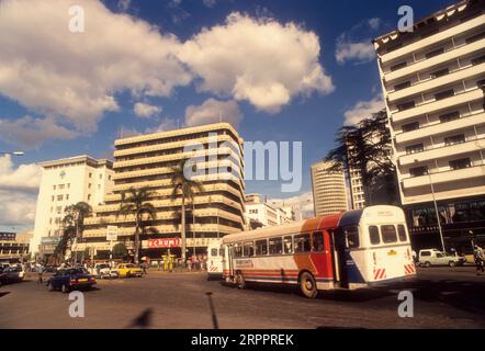 Straßenszene in Kenyatta Avenue, Nairobi, Kenia Stockfoto