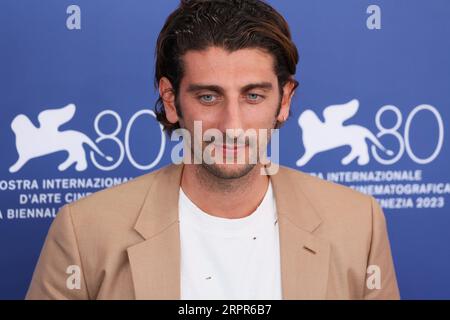 Lido Di Venezia, Italien. September 2023. Pietro Castellitto nimmt am 5. September 2023 am 80. Internationalen Filmfestival von Venedig in Venedig Teil. © Foto: Cinzia Camela. Quelle: Live Media Publishing Group/Alamy Live News Stockfoto