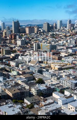 Blick vom Coit Tower in San Francisco Stockfoto