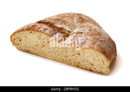 Halbbrot isoliert auf weißem Hintergrund Stockfoto