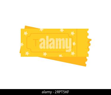 Eintrittskarten für den Zirkus. Vergnügungspark, Zirkusshow Performance Cartoon Vektor Illustration Stock Vektor