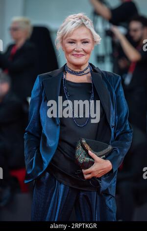 Venedig, Italien. September 2023. Chiara Noschese besuchte die Enea Premiere im Rahmen des 80. Filmfestivals von Venedig (Mostra) am 5. September 2023 in Venedig. Foto von Aurore Marechal/ABACAPRESS.COM Credit: Abaca Press/Alamy Live News Stockfoto