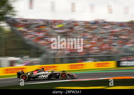 Monza, Italien - 01. SEPTEMBER 2023, #20 Kevin Magnussen (DEN, HAAS), freies Training vor der Qualifikation für den F1-GP in Italien 2023 Stockfoto