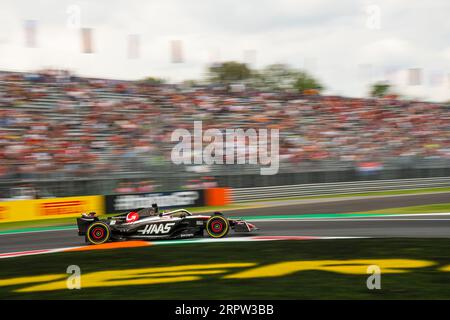 Monza, Italien - 01. SEPTEMBER 2023, #20 Kevin Magnussen (DEN, HAAS), freies Training vor der Qualifikation für den F1-GP in Italien 2023 Stockfoto