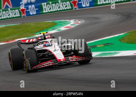 Monza, Italien - 01. SEPTEMBER 2023, #27 Nico Hulkenberg (GER, HAAS), Free Practice vor der Qualifikation für den F1-GP 2023 in Italien Stockfoto