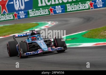 Monza, Italien - 01. SEPTEMBER 2023, #31 Esteban Ocon (FRA, Alpine), freies Training vor der Qualifikation für den F1-GP in Italien 2023 Stockfoto