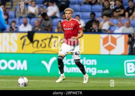 Bolton, UK, 5. September 2023, Theo Vassell aus Salford City während des Spiels der EFL Trophy North Group E zwischen Bolton Wanderers und Salford City im Toughsheet Community Stadium am Dienstag, 5. September 2023 (Foto: Phil Bryan/Alamy Live News) Stockfoto