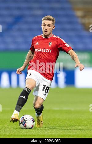 Bolton, UK, 5. September 2023, Conor McAleny aus Salford City während des Spiels der EFL Trophy North Group E zwischen Bolton Wanderers und Salford City im Toughsheet Community Stadium am Dienstag, 5. September 2023 (Foto: Phil Bryan/Alamy Live News) Stockfoto