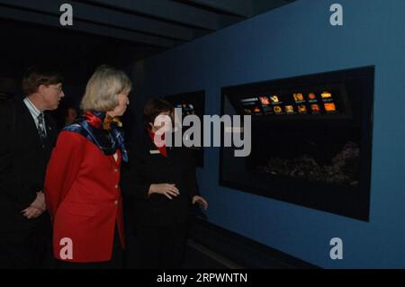 Besuchen Sie das Birch Aquarium der Scripps Institution of Oceanography, La Jolla, Kalifornien, mit einer Rede über die Erforschung alternativer Energiequellen und einer Führung durch das Aquarium und die Umgebung der Scripps Institution Stockfoto