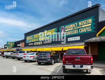 Außenansicht; Wall Drug Store; Familienunternehmen der dritten Generation; Wall; South Dakota; USA Stockfoto