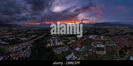 Wunderschöner Blick auf die Stadt Heredia Alajuela Costa Rica Stockfoto