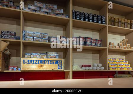 Port Sunlight Museum Shop, Port Sunlight Village am Wirral, Merseyside, England Stockfoto