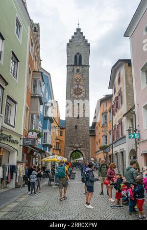 Vipiteno, Südtirol, Italien Straße Stadt Sommer Stockfoto