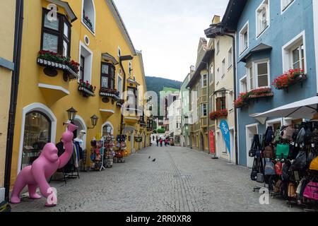 Vipiteno, Südtirol, Italien Straße Stadt Sommer Stockfoto