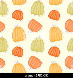 Kürbismuster. Element Halloween und Thanksgiving-Design. Vektorillustration Stock Vektor