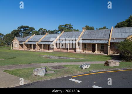 Geschäftsgebäude in Headland Park, Mosman, Sydney, Australien. Der Headland Park besteht aus drei Bezirken mit Blick auf Sydney Harbour-Chowder Bay/GE Stockfoto