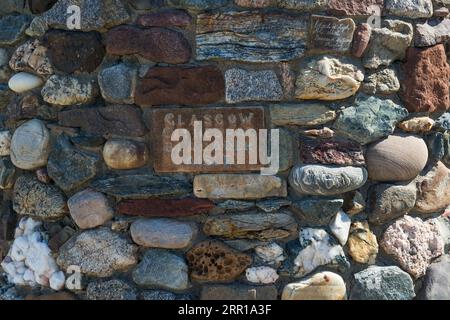 Headland Park, Mosman besteht aus drei Bezirken mit Blick auf Sydney Harbour-Chowder Bay/Georges Heights und Middle Head. Ehemals Standort von 6 D Stockfoto