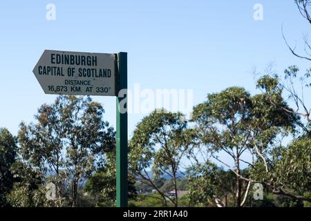 Headland Park, Mosman besteht aus drei Bezirken mit Blick auf Sydney Harbour-Chowder Bay/Georges Heights und Middle Head. Ehemals Standort von 6 D Stockfoto