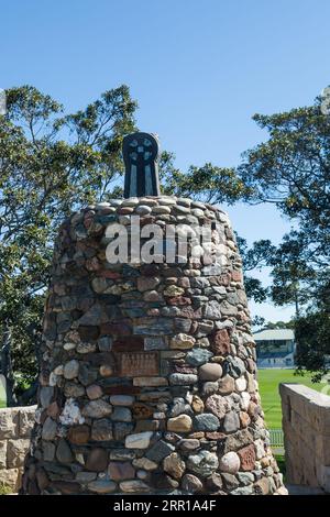 Headland Park, Mosman besteht aus drei Bezirken mit Blick auf Sydney Harbour-Chowder Bay/Georges Heights und Middle Head. Ehemals Standort von 6 D Stockfoto