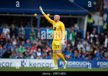 Birmingham's Torhüter John Ruddy während des Sky Bet Championship Matches zwischen Birmingham City und Millwall in St Andrews, Birmingham am Samstag, den 2. September 2023. (Foto von Gustavo Pantano/MI News/NurPhoto)0 Credit: NurPhoto SRL/Alamy Live News Stockfoto