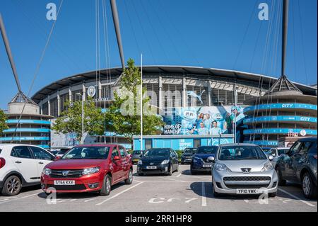 Manchester City's Etihad Stadium in Manchester, Großbritannien Stockfoto