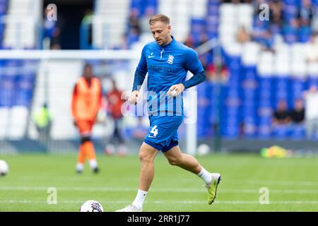 Marc Roberts aus Birmingham erwärmt sich vor dem Spiel der Sky Bet Championship zwischen Birmingham City und Millwall in St Andrews, Birmingham am Samstag, den 2. September 2023. (Foto von Gustavo Pantano/MI News/NurPhoto) Credit: NurPhoto SRL/Alamy Live News Stockfoto