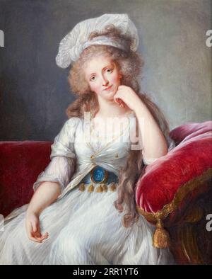 Louise Marie Adélaide de Bourbon (1753-1821), Herzogin von Orléans, Porträtgemälde in Öl auf Leinwand von Elisabeth Vigee Le Brun, 1789 Stockfoto