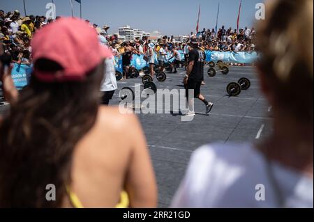 Lanzarote Summer Challenge, Internationale Crossfit-Meisterschaft in Lanzarote, Spanien. Diese Meisterschaft erhielt 2022 die Distinguished Tour Stockfoto