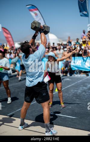 Lanzarote Summer Challenge, Internationale Crossfit-Meisterschaft in Lanzarote, Spanien. Diese Meisterschaft erhielt 2022 die Distinguished Tour Stockfoto