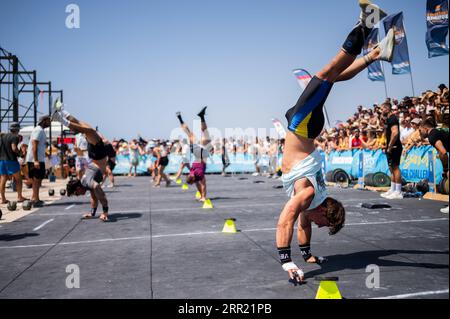 Lanzarote Summer Challenge, Internationale Crossfit-Meisterschaft in Lanzarote, Spanien. Diese Meisterschaft erhielt 2022 die Distinguished Tour Stockfoto