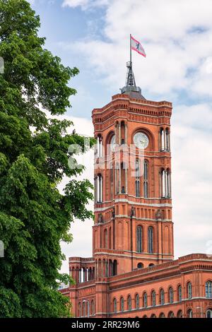 Rotes Rathaus, Berlin, Deutschland Stockfoto