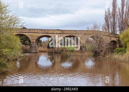 Der berühmte Sträfling baute eine Brücke in Richmond in der Nähe von Hobart, Tasmanien, Australien Stockfoto