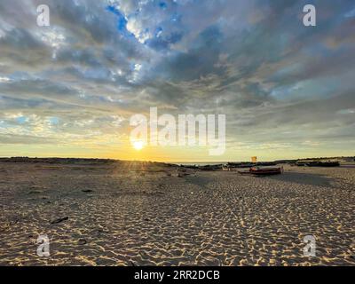 Madagaskar, traditionelles Fischerdorf Stockfoto