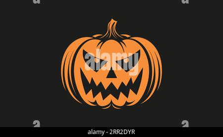 Kürbis. herbsthalloween. Vektorillustration Stock Vektor